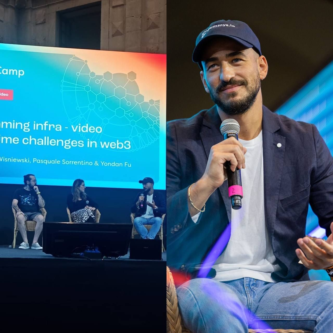 Pasquale Sorrentino speaker a un evento Protocol Labs a Lisbona